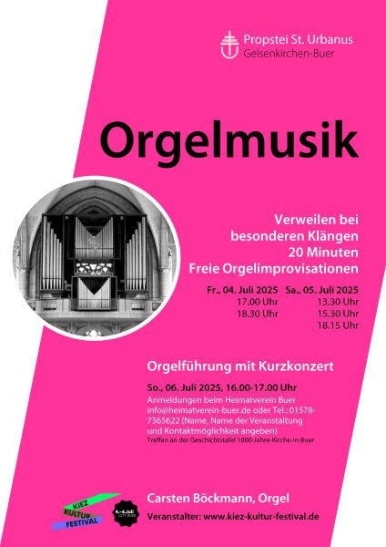 Konzertplakat Verweilen bei besonderen Klängen